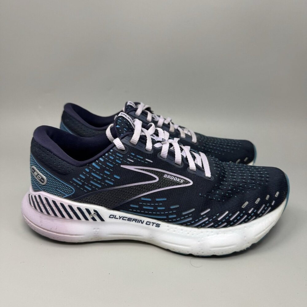 Brooks Glycerin GTS 20 Blue Purple Womens US Size 8.5 1203701B499 Running Shoes